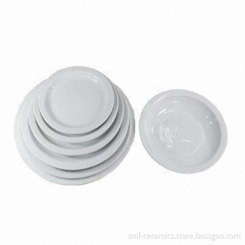 Pure White Porcelain Dinnerware Set, Suitable for Hotels, Available in AB Grade